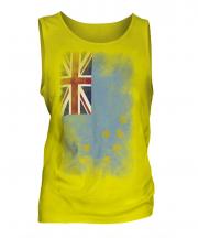 Tuvalu Faded Flag Mens Vest