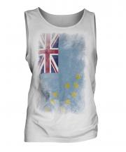 Tuvalu Faded Flag Mens Vest