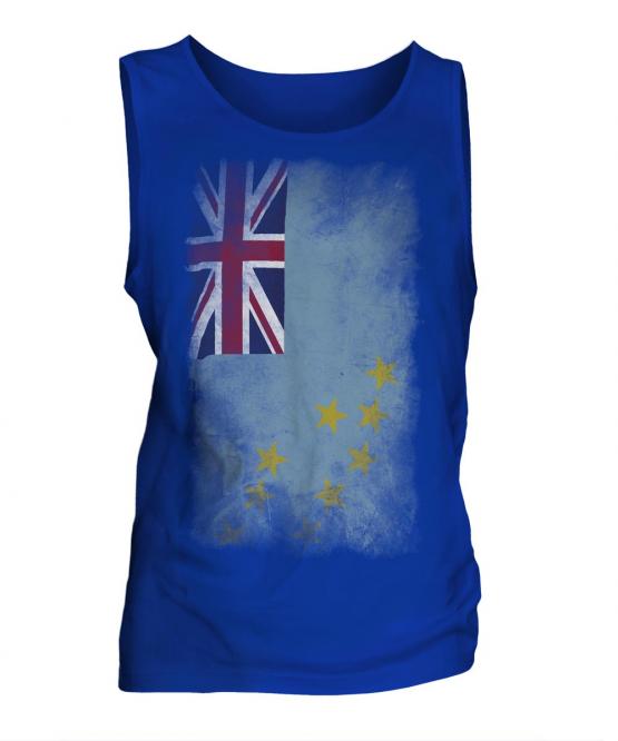 Tuvalu Faded Flag Mens Vest