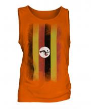 Uganda Faded Flag Mens Vest