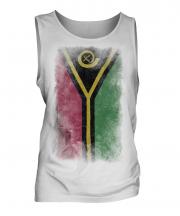 Vanuatu Faded Flag Mens Vest