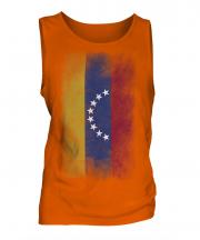 Venezuela Faded Flag Mens Vest