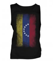 Venezuela Faded Flag Mens Vest