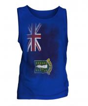 Uk Virgin Islands Faded Flag Mens Vest