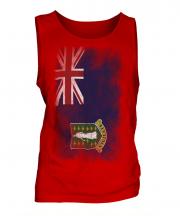 Uk Virgin Islands Faded Flag Mens Vest