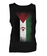 Western Sahara Faded Flag Mens Vest