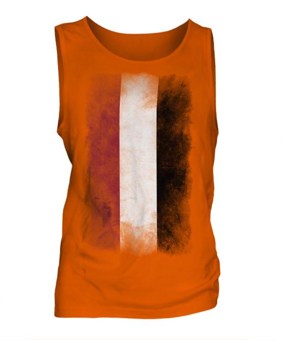 Yemen Faded Flag Mens Vest