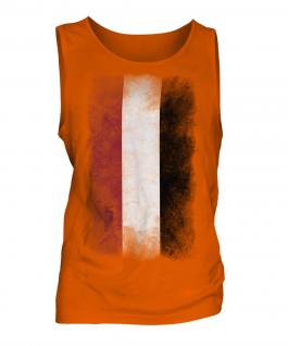 Yemen Faded Flag Mens Vest
