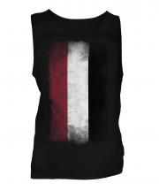 Yemen Faded Flag Mens Vest