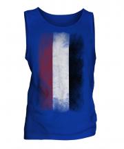Yemen Faded Flag Mens Vest