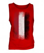 Yemen Faded Flag Mens Vest