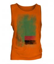 Zambia Faded Flag Mens Vest
