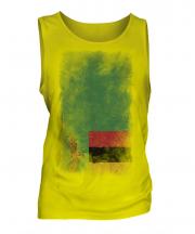 Zambia Faded Flag Mens Vest