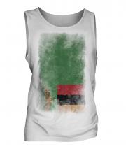 Zambia Faded Flag Mens Vest