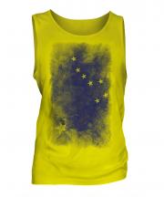 Alaska State Faded Flag Mens Vest