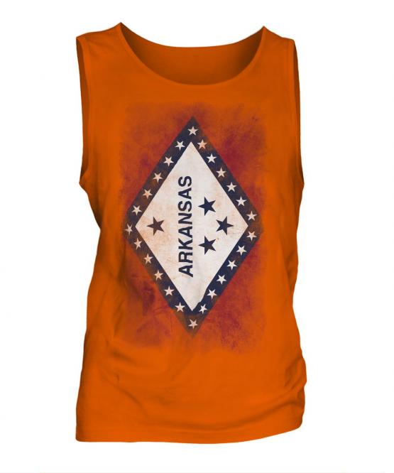Arkansas State Faded Flag Mens Vest