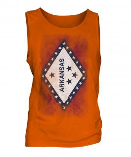Arkansas State Faded Flag Mens Vest