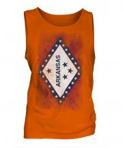 Arkansas State Faded Flag Mens Vest