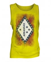 Arkansas State Faded Flag Mens Vest