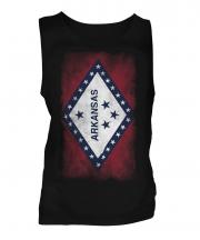 Arkansas State Faded Flag Mens Vest