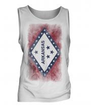 Arkansas State Faded Flag Mens Vest