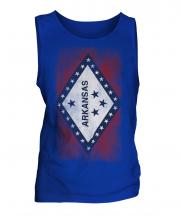 Arkansas State Faded Flag Mens Vest