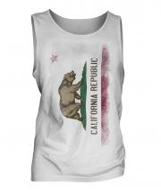 California State Faded Flag Mens Vest