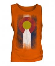 Colorado State Faded Flag Mens Vest