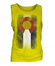 Colorado State Faded Flag Mens Vest