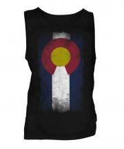 Colorado State Faded Flag Mens Vest