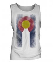 Colorado State Faded Flag Mens Vest