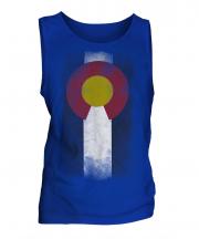 Colorado State Faded Flag Mens Vest