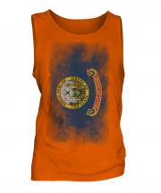 Idaho State Faded Flag Mens Vest