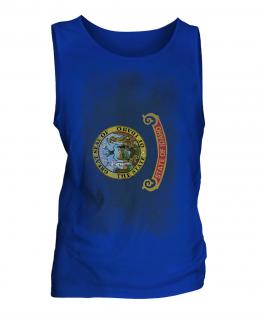 Idaho State Faded Flag Mens Vest
