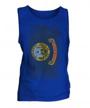 Idaho State Faded Flag Mens Vest