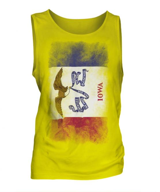 Iowa State Faded Flag Mens Vest