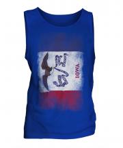 Iowa State Faded Flag Mens Vest