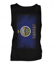 Kansas State Faded Flag Mens Vest