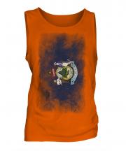 Maine State Faded Flag Mens Vest