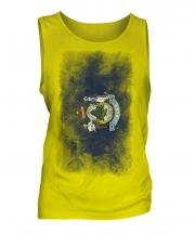 Maine State Faded Flag Mens Vest