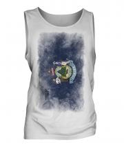 Maine State Faded Flag Mens Vest