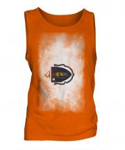 Massachusetts State Faded Flag Mens Vest