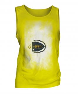 Massachusetts State Faded Flag Mens Vest