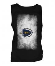 Massachusetts State Faded Flag Mens Vest