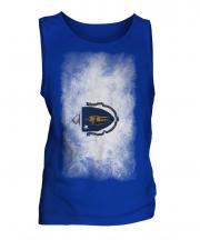 Massachusetts State Faded Flag Mens Vest