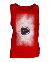 Massachusetts State Faded Flag Mens Vest