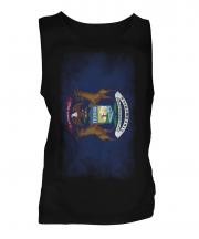 Michigan State Faded Flag Mens Vest