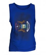 Michigan State Faded Flag Mens Vest