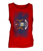 Michigan State Faded Flag Mens Vest