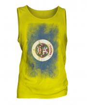 Minnesota State Faded Flag Mens Vest